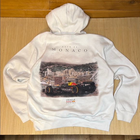 Red Bull Oracle Racing Monaco Graphic hoodie Hollister size M Unisex - Picture 1 of 4